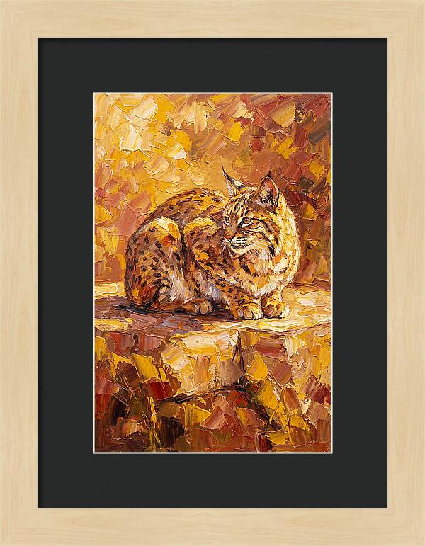Bobcat In Golden Hues