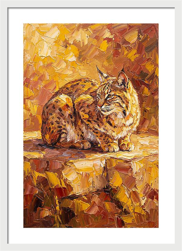 Bobcat In Golden Hues