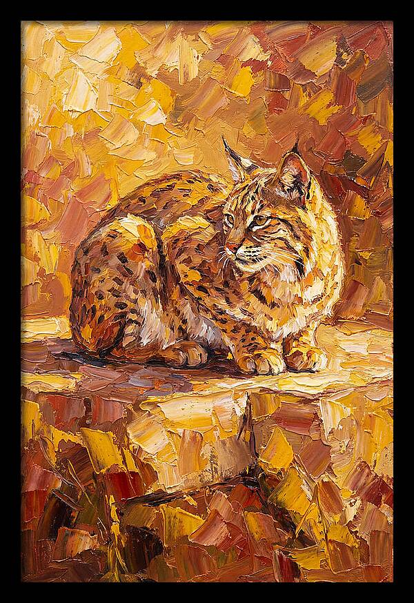 Bobcat In Golden Hues