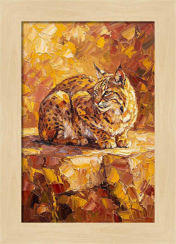 Bobcat In Golden Hues