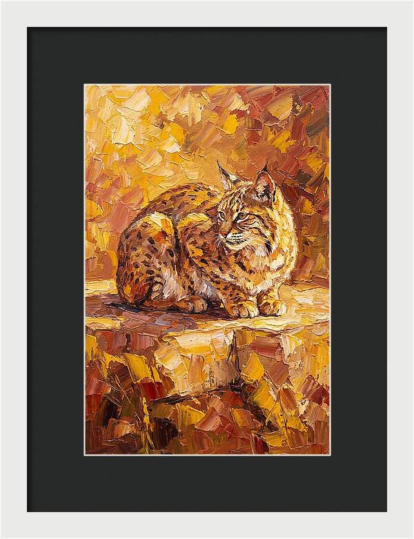 Bobcat In Golden Hues