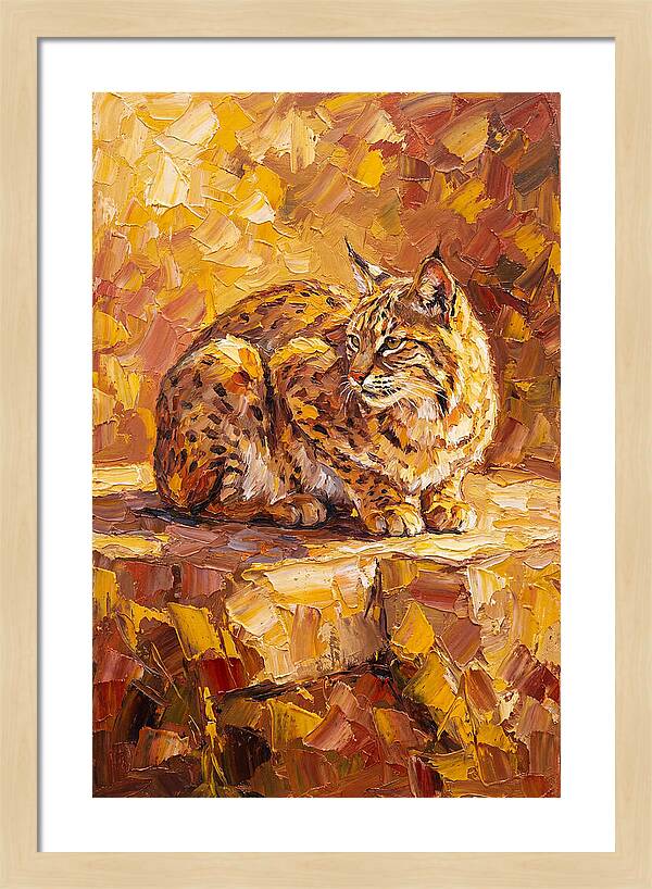Bobcat In Golden Hues