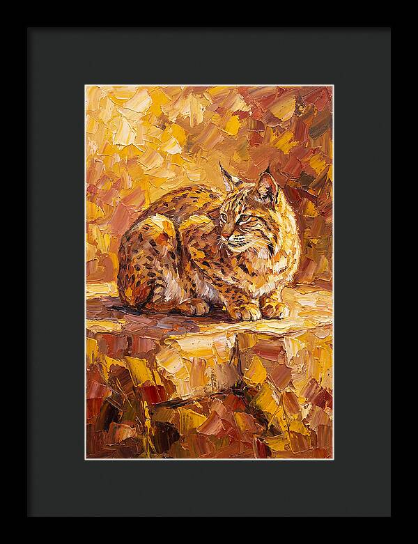 Bobcat In Golden Hues