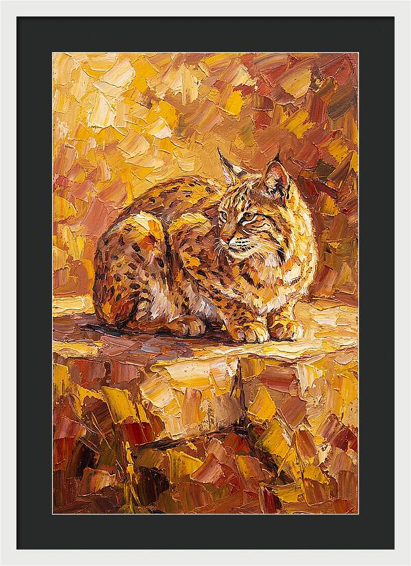 Bobcat In Golden Hues