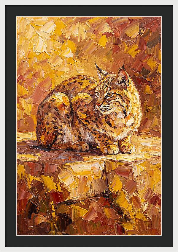 Bobcat In Golden Hues