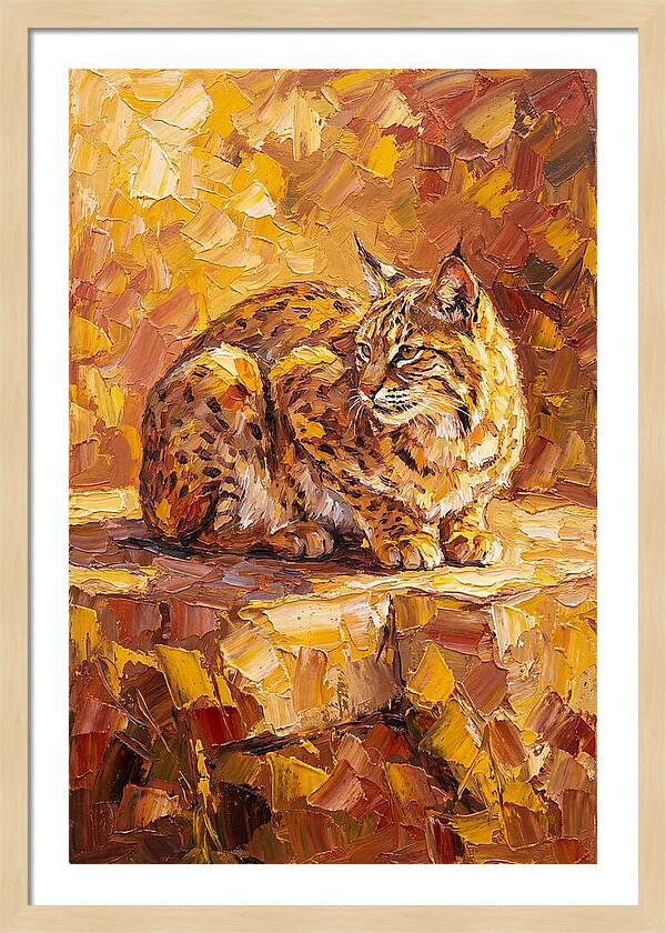 Bobcat In Golden Hues