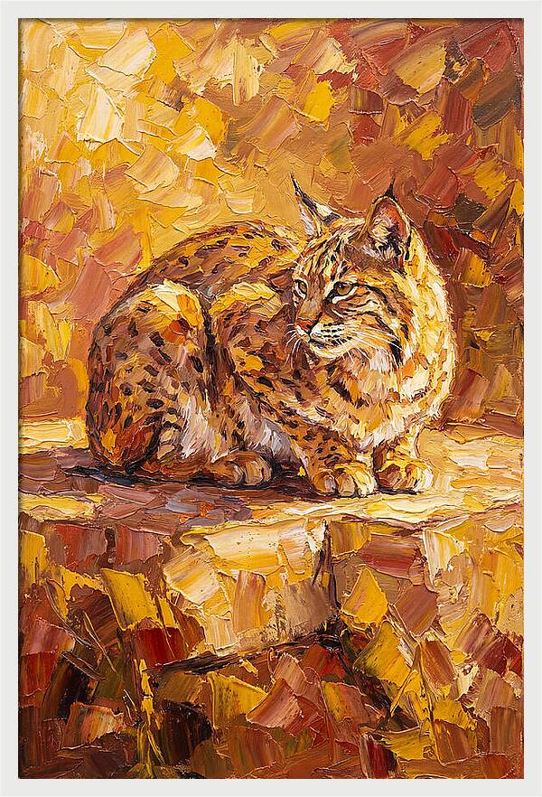 Bobcat In Golden Hues