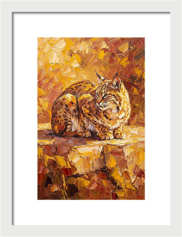 Bobcat In Golden Hues