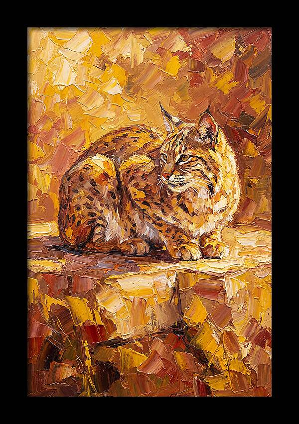 Bobcat In Golden Hues