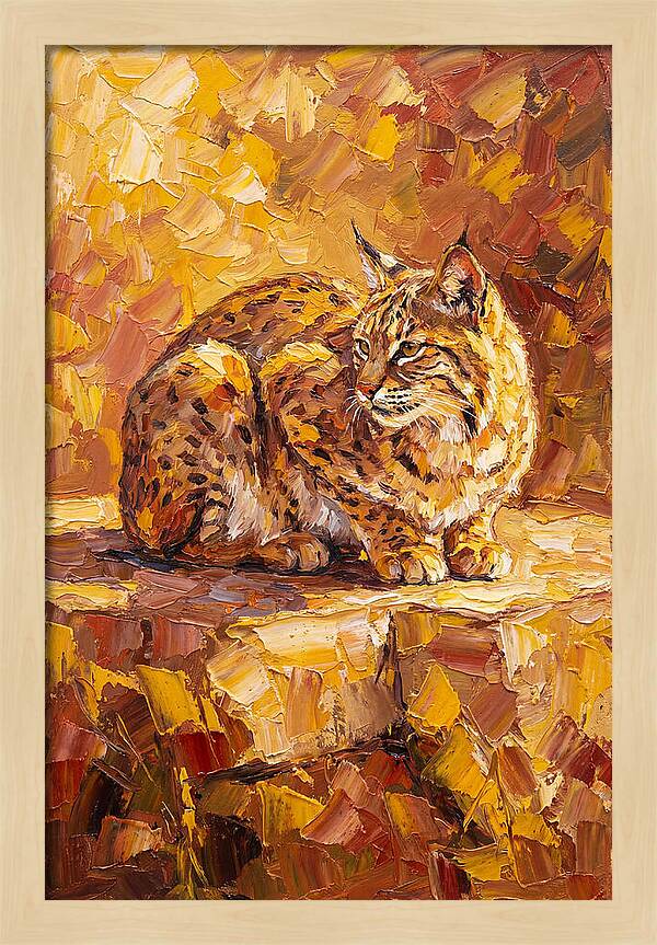 Bobcat In Golden Hues