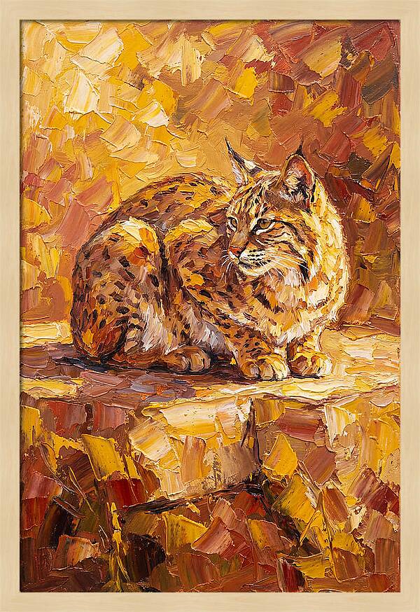 Bobcat In Golden Hues