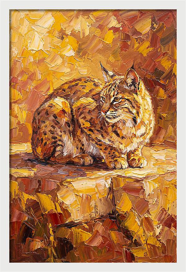 Bobcat In Golden Hues