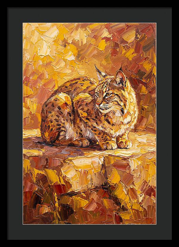 Bobcat In Golden Hues