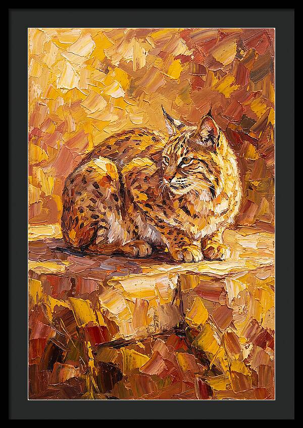 Bobcat In Golden Hues