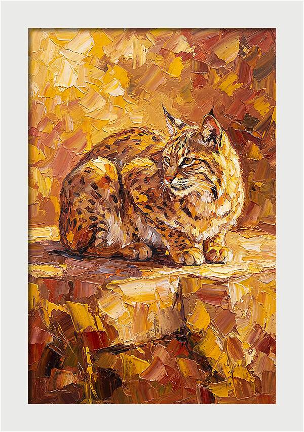 Bobcat In Golden Hues