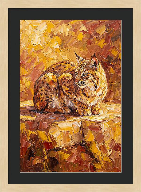 Bobcat In Golden Hues