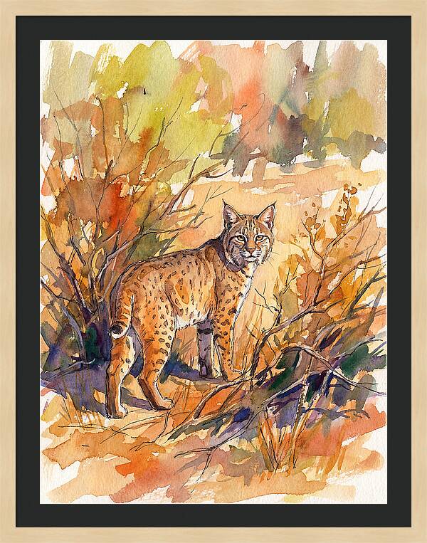 Bobcat In Natural Habitat