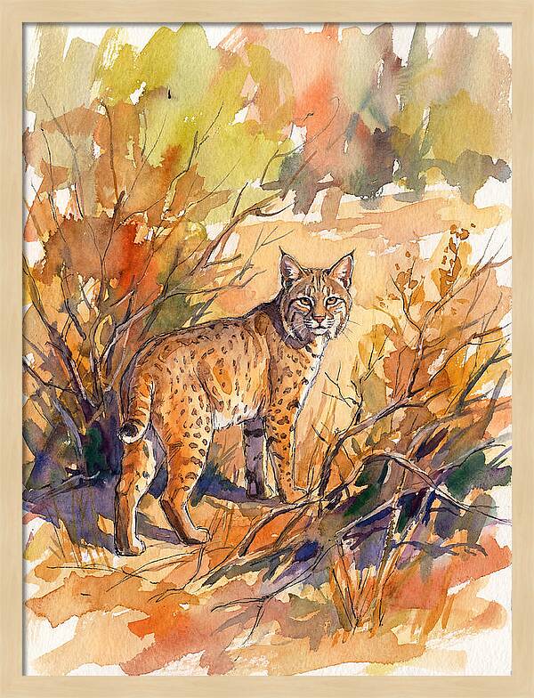 Bobcat In Natural Habitat