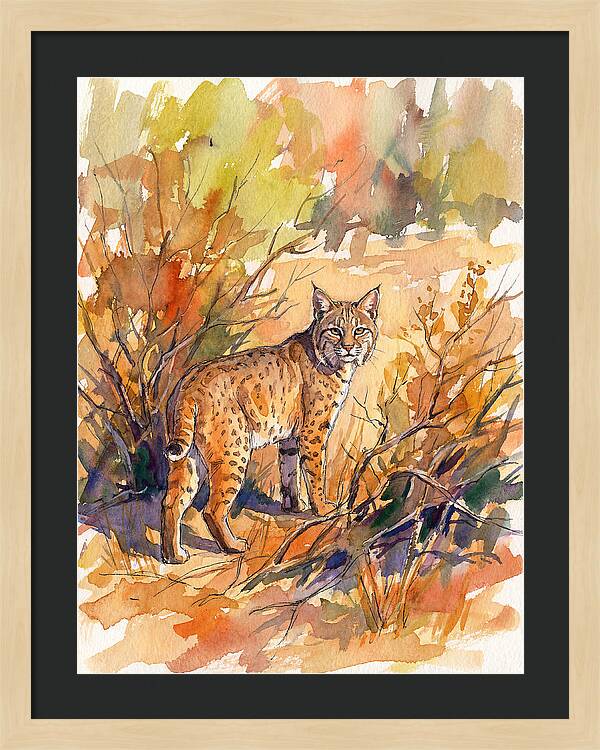 Bobcat In Natural Habitat