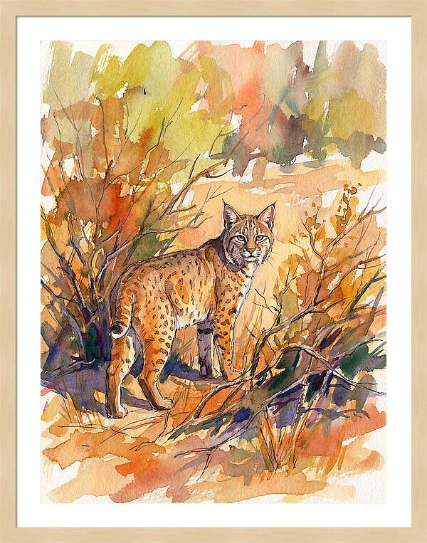 Bobcat In Natural Habitat