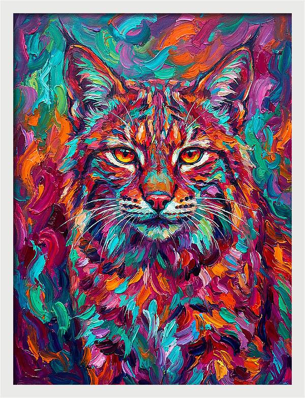 Bobcat In Vibrant Colors