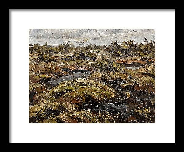 Bog Landscape In Earthy Tones