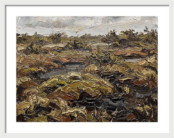 Bog Landscape In Earthy Tones