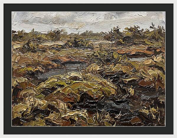 Bog Landscape In Earthy Tones