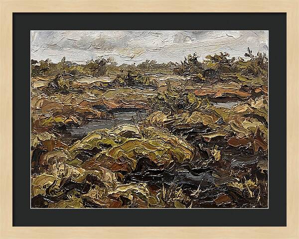 Bog Landscape In Earthy Tones