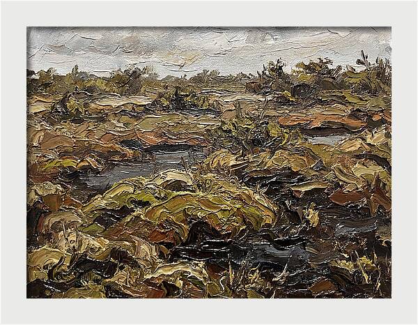 Bog Landscape In Earthy Tones