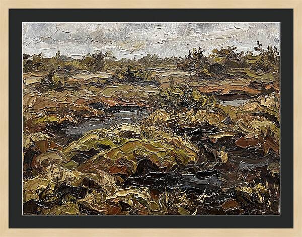 Bog Landscape In Earthy Tones