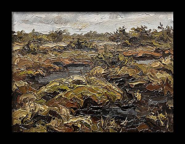 Bog Landscape In Earthy Tones