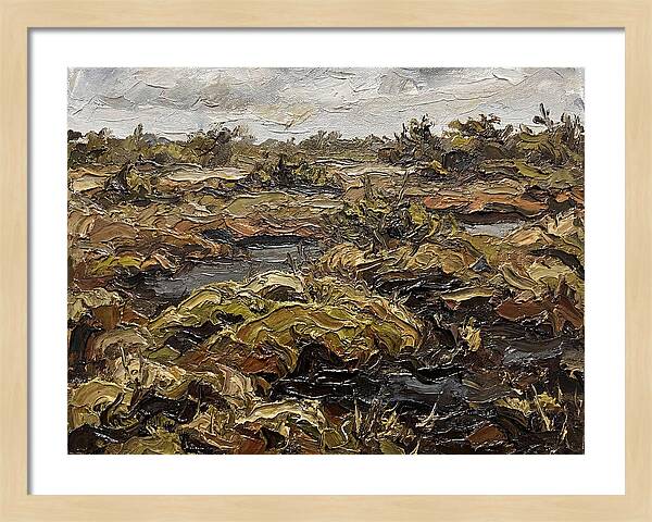 Bog Landscape In Earthy Tones