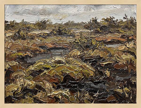 Bog Landscape In Earthy Tones