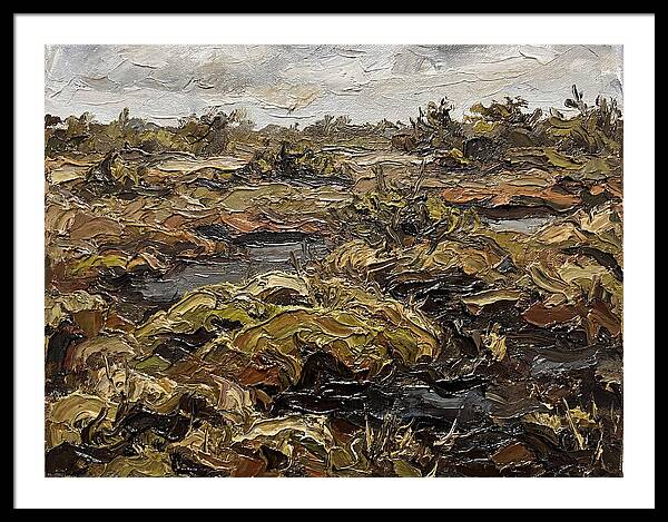 Bog Landscape In Earthy Tones