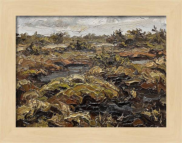 Bog Landscape In Earthy Tones