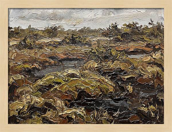Bog Landscape In Earthy Tones