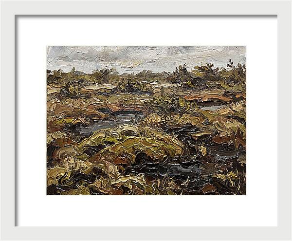 Bog Landscape In Earthy Tones