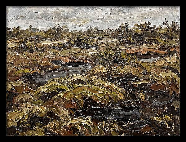 Bog Landscape In Earthy Tones