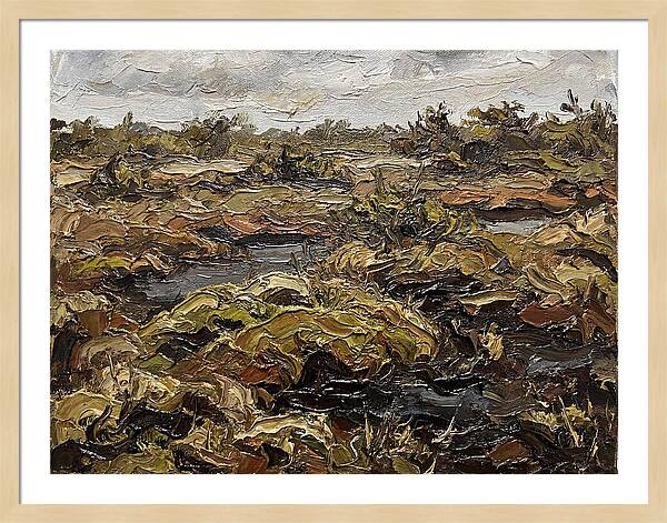Bog Landscape In Earthy Tones