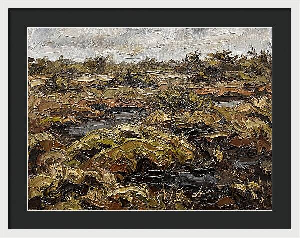 Bog Landscape In Earthy Tones