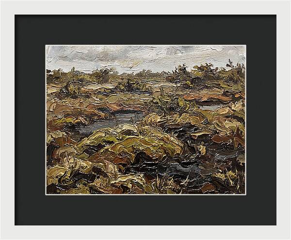 Bog Landscape In Earthy Tones