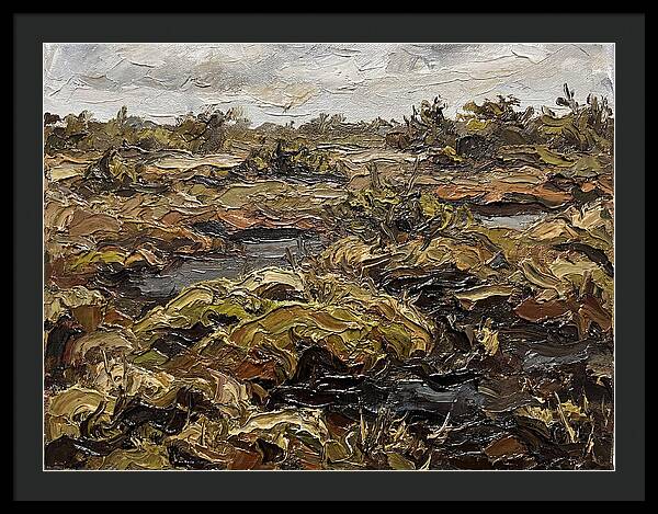 Bog Landscape In Earthy Tones
