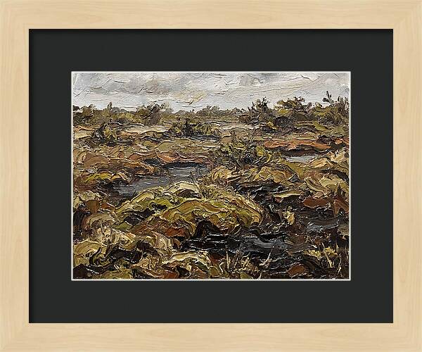 Bog Landscape In Earthy Tones