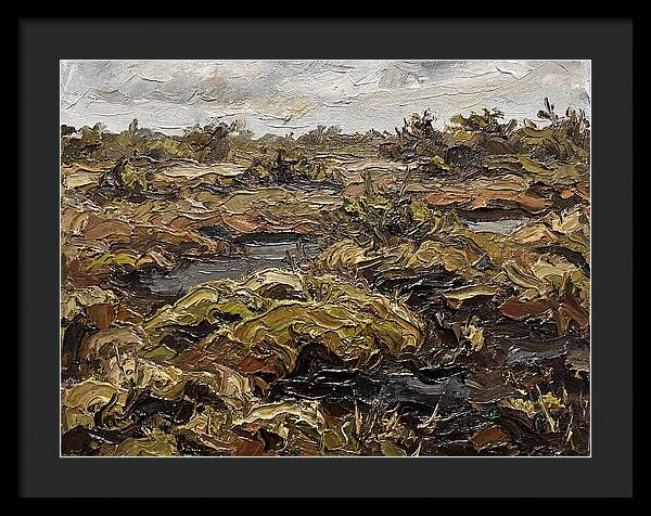 Bog Landscape In Earthy Tones