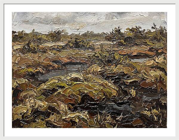 Bog Landscape In Earthy Tones