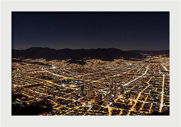 Bogot Illuminated From Monserrate