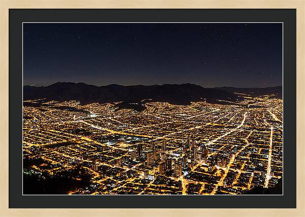 Bogot Illuminated From Monserrate
