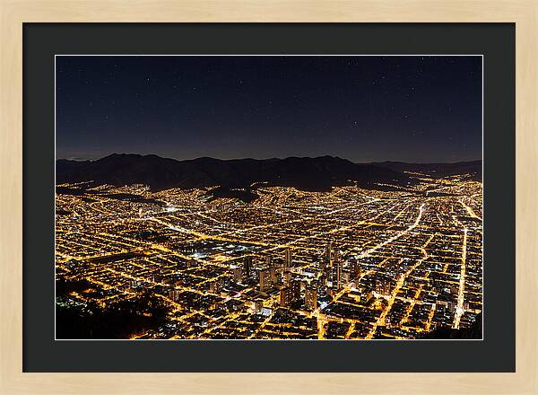 Bogot Illuminated From Monserrate