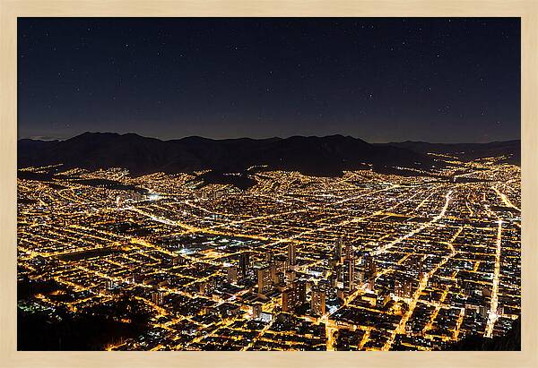 Bogot Illuminated From Monserrate